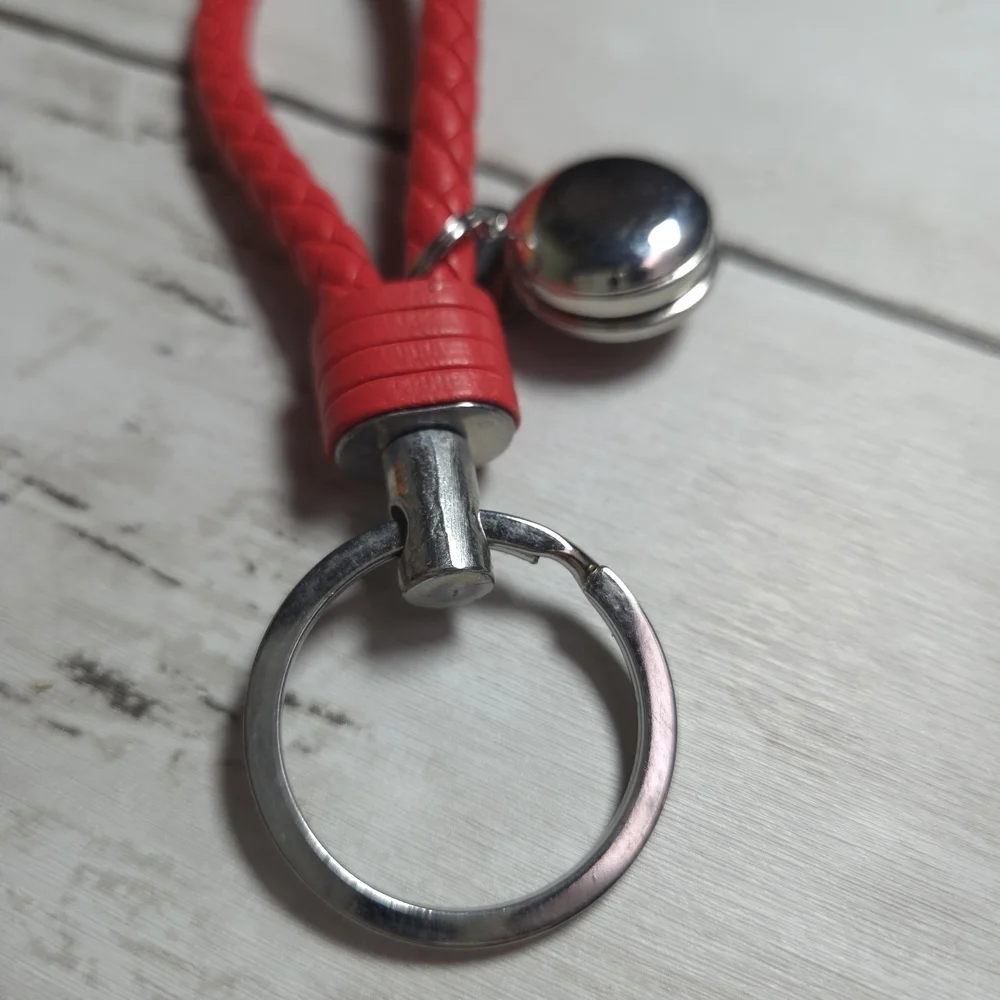 Louisville Cardinals Red Braided Keychain with Charm